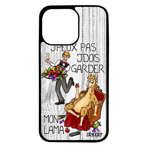 Coque Iphone 13 Pro Silicone J'peux Pas J'dois Garder Mon Lama Cartoon Je Bande Dessinée Jpeux Gris Humour Portable Case Drole
