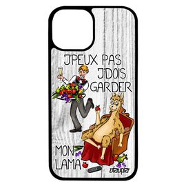 Coque Iphone 13 Silicone J'peux Pas J'dois Garder Mon Lama Alu Jpeux Texte Gris Je Humoristique Mobile Bande Dessinée Etui