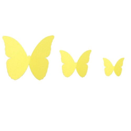 48pcs / set Mural Stickers Butterfly Birthday Party Decoration Wall Stickers 3d