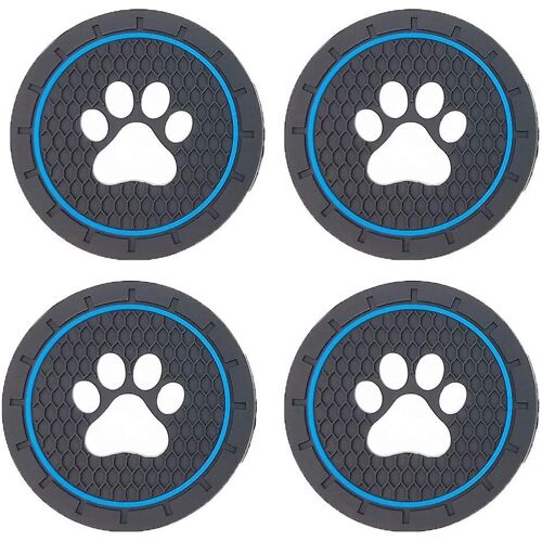 Porte-Gobelets De Voiture Sous-Verres, 4 Pièces Sous-Verres Intérieurs De Voiture, Tapis De Tasse Intérieurs Antidérapants De Véhicule