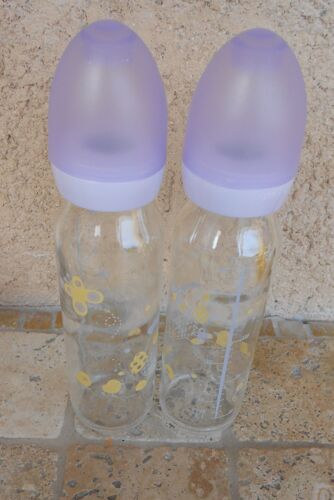 Lot 2 Biberons En Verre - 240 Ml