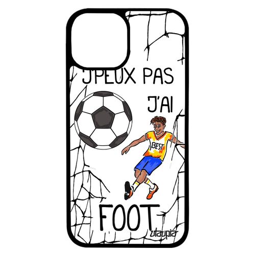 Coque pour iPhone 13 pro max silicone jpeux pas j'ai foot humour mobile case design drole sport comique souple telephone Blanc