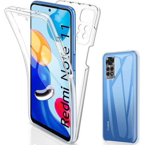 Coque Pour Xiaomi Redmi Note 11, Coque Redmi Note 11s, Transparent Silicone Tpu Case Intégral 360 Degres Full Body Protection Coque Etui Compatible Avec Xiaomi Redmi Note 11s Note 11 4g