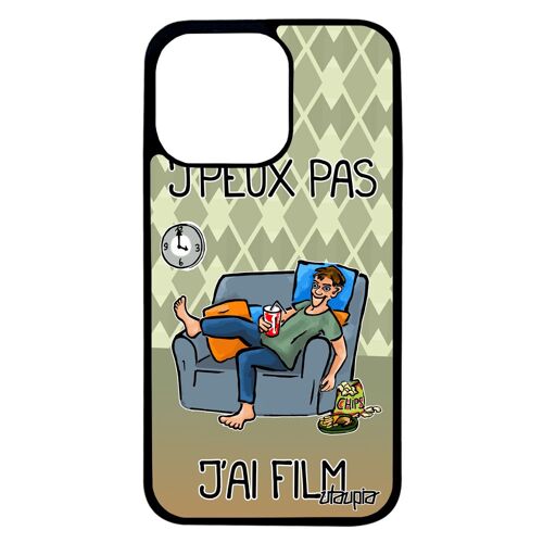 Coque Iphone 13 Pro Silicone J'peux Pas J'ai Film Design Jpeux Texte Aluminium Manga Tele Telephone Comique Dessin Animé