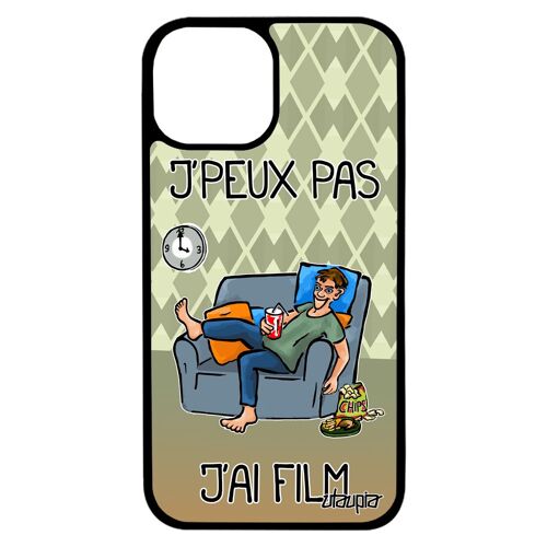 Coque J'peux Pas J'ai Film Iphone 13 Mini Silicone Rigide Telephone Je Manga Bumper De Protection Drole Comique Bd Humour Tele