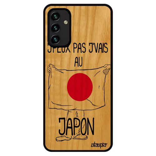 Coque Silicone Pour A13 4g Bois J'peux Pas J'vais Au Japon Drapeau Japonais Jo De Protection Football 4g Made In France Samsung Galaxy