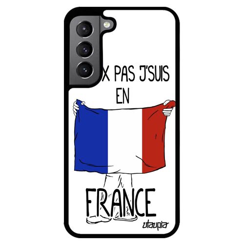 Coque Pour Samsung S22 Silicone J'peux Pas J'suis En France Football Rugby Euro Coupe Du Monde Foot Tricolore Jo Portable Alu Galaxy