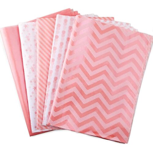 50 Sheets Pink Gift Wrapping Tissue Paper Bulk,20"" x 28"",Tissue Paper for Gift