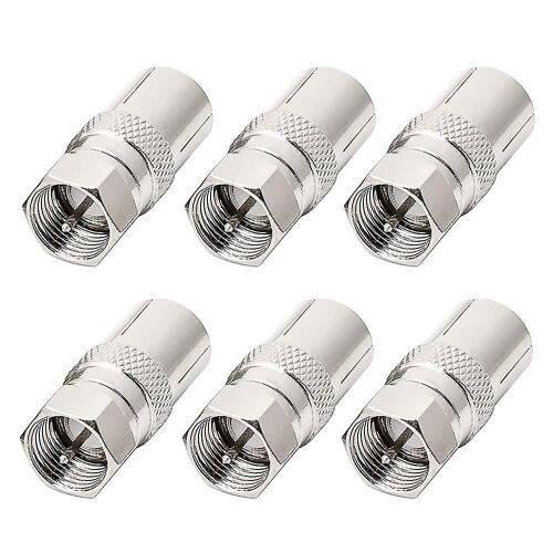 Tv Coaxial Plug Adapter Converter F Mâle à Rf Femelle Tv 9.5 Coax Aerial Socket Cadeau