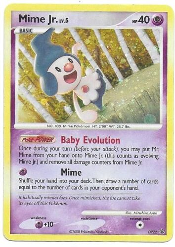 Mime Jr. Dp22 Lv.5 - 40hp - Holo - Holo "Cosmos" Promo Diamond & Pearl Black Star