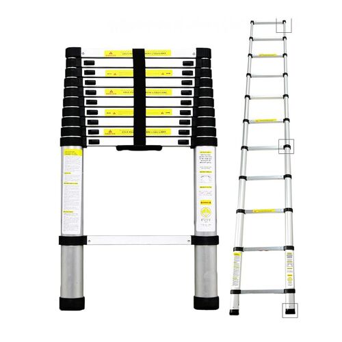 Echelle Telescopique, Échelle Pliable, 3,2 mètre(s), Sac de transport OFFERT, EN 131, Charge maximale: 150 kg