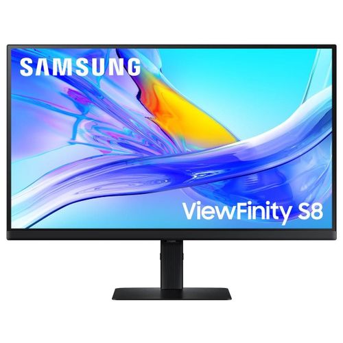 Samsung ViewFinity S8 S27D800UAU - S80UD Series - écran LED - USB - 27" - 3840 x 2160 UHD @ 60 Hz - IPS - 350 cd/m² - 1000:1 - HDR10 - 5 ms - HDMI, DisplayPort, USB-C - noir