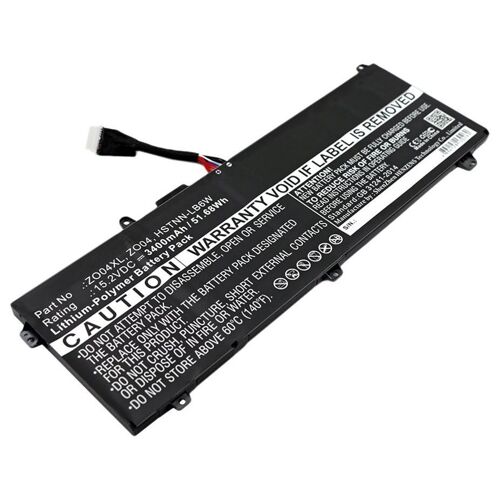 DLH - Batterie de portable (équivalent à : HP 808396-421, HP 808450-001, HP HSTNN-C88C, HP HSTNN-CS8C, HP HSTNN-LB6W, HP ZO04, ZO04XL) - 15,2 V - lithium-polymère - 4210 mAh - 64 Wh - pour HP...