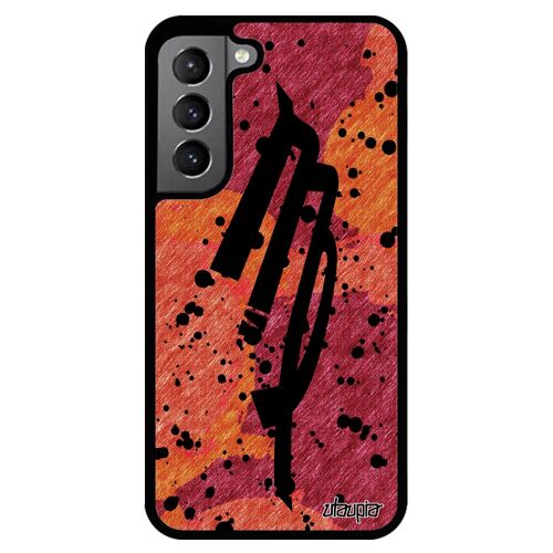 Coque Signe Du Zodiaque Vierge Pour Samsung S22 Silicone Peinture Dessin Solide Rouge Horoscope Tache D'encre Motif Univers Galaxy