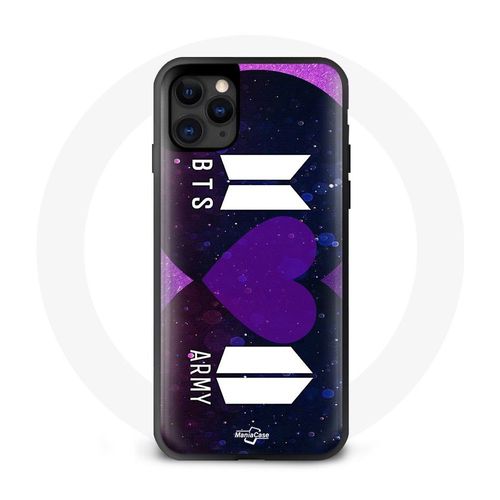 Coque Pour Iphone 12 Mini Bangtan Sonyeondan Logo Bts Et Logo Army I Purple You