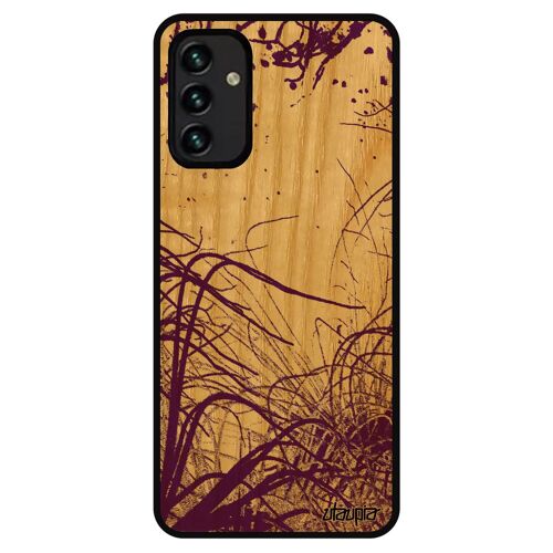 Coque Bois Océan Samsung A13 4g Silicone Plongée Smartphone Original Violet Antichoc Plantes Marines Nature Peinture Algues Mer Galaxy