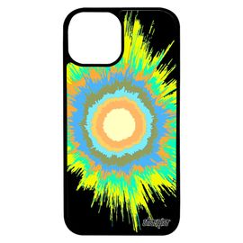 Coque Iphone 13 Mini Silicone Explosion Motif 512 Go Jaune Soleil Design Espace Modern Smartphone Coloré Galaxie Etui Housse