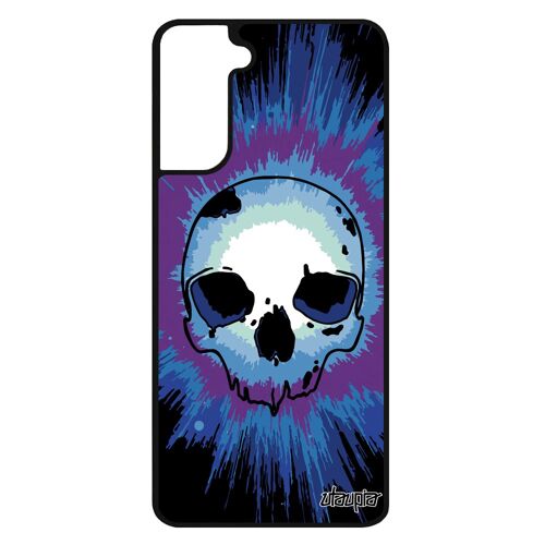 Coque silicone S21 FE tete de mort noir tatouage punk graffitti crane de protection cadeau d'anniversaire squelette Samsung galaxy