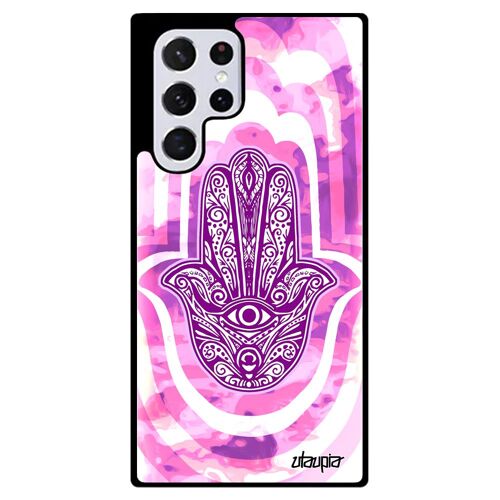 Coque Samsung S22 Ultra Silicone Main De Fatma Talisman Housse Symbole Portable Fille Smartphone Cadeau Aid Al-Kabîr Berbere Galaxy