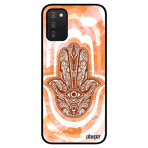 Coque Samsung A03s En Silicone Main De Fatma Fatima Afrique Du Nord Unique De Protection Etui Sm-A037f Mobile Porte Bonheur Galaxy
