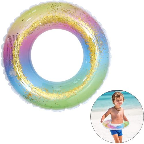 Piscine gonflable Float Piscine Gonflable Arc-en-ciel Paillettes Gradient Natation