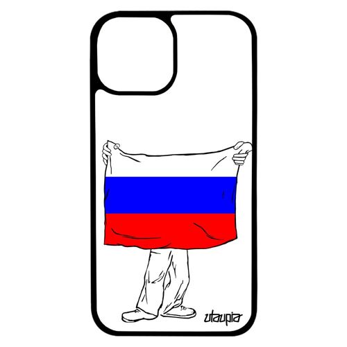 Coque Iphone 13 Mini En Silicone Drapeau Russie Russe Coupe Du Monde Jo Jeux Olympiques Euro Foot Basket Mobile Coupe D'europe