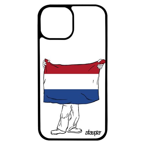 Coque Iphone 13 Mini Silicone Drapeau Pays Bas Hollande Hollandais Jeux Olympiques Smartphone Jo Football Coupe D'europe Case