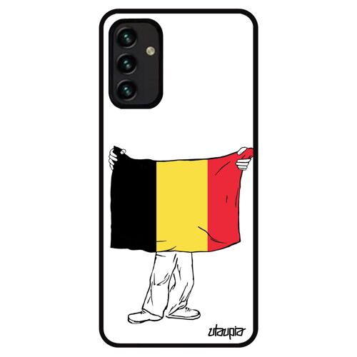 Coque A13 4g Silicone Drapeau Belgique Belge Football Coupe D'europe Antichoc Foot Basket Pas Cher Jeux Olympiques Euro Samsung Galaxy
