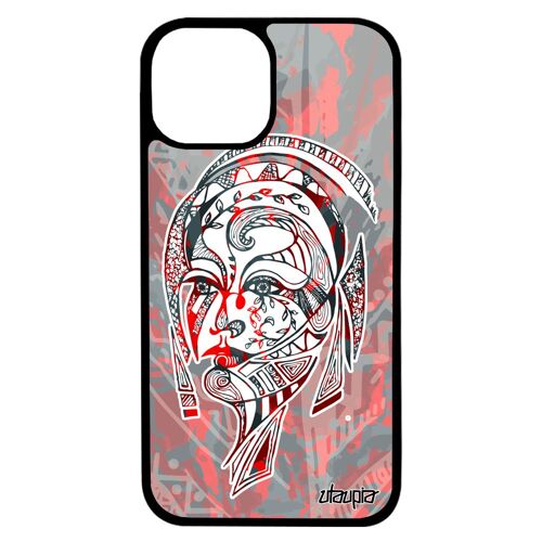 Coque Iphone 13 Pro Max Silicone Femme Tatouage Princesse Plume Pastel Tpu Portable Cadeau Fete Des Meres Multicolore Bumper