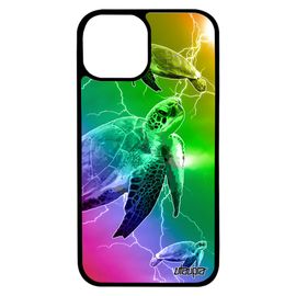 Coque Pour Iphone 13 Mini Silicone Tortue Smartphone De Mer Design Arc En Ciel Animaux Luth Eclair Jaune Animal Dessin Ocean