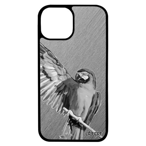 Coque Pour Iphone 13 Pro Max Silicone Perroquet Animaux Tropical Personnalisé Design Portable Oiseau Perruche Gris Dessin De