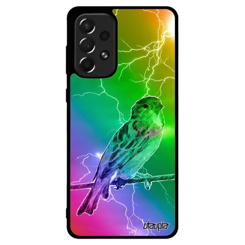 Coque Samsung Galaxy A73 Silicone Oiseau Sm-A736b/Ds Nature Etui Multicolore Animal Petit Moineau Smartphone Eclair Bumper Design De