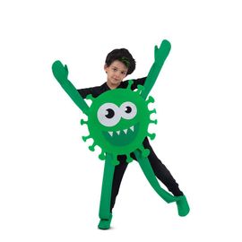 Déguisement De Virus Souriant Vert Pour Enfant
