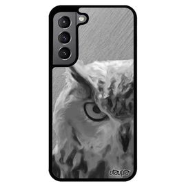 Coque Pour Galaxy S22+ Plus Silicone Hibou Chouette Etui Animaux Gris Effet Animal Design Oiseau Bumper Telephone Smartphone Samsung