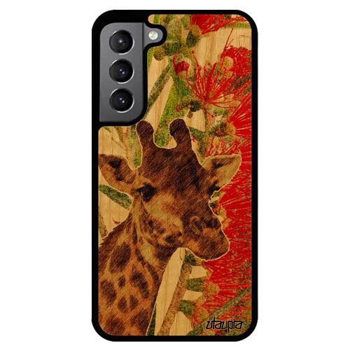 Coque Girafe S22+ Plus Bois Silicone Sm-S906e/Ds Animal Tacheté Afrique Portable Rigide Unique Savane Nature Design Samsung Galaxy