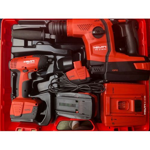 KIT HILTI PERFORATEUR/BURINEUR TE6-A36 + VISSEUSE À CHOC SID144A RECONDITIONNÉS