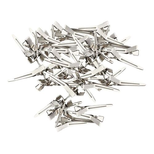 Duckbill Hair Styling Clip, fournitures de coiffure Clip Duckbill Clip Small Hair Styling Clip Partition Positionnement Clip Professional Hand Push Ripple F