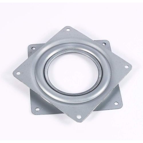 Plaque pivotante carrée 4 pouces Carré Lazy Turntable Roulement 360 degrés Plaque de roulement rotative pour tv Tables Tabourets de bar Chaises Tabourets Pots Et Poêles (sil