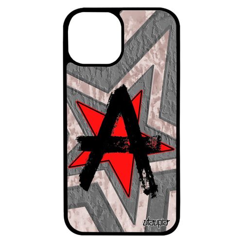 Coque Iphone 13 Mini Silicone Anarchie Motif Housse Liberté Smartphone Symbole Populaire Punk Urbain Peinture Rebel Communisme
