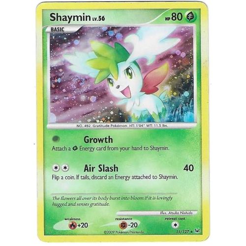 Shaymin 15/127 - Lv.42 - 90hp - Platinum - Holo "Cosmos"