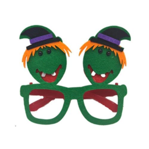 Lunettes D¿Halloween Lunettes De Fête Cadre Halloween Costume Décoratif Lunettes Fit Halloween Party Cadeau Cadeau Photo Booth (1pcs, Vert)