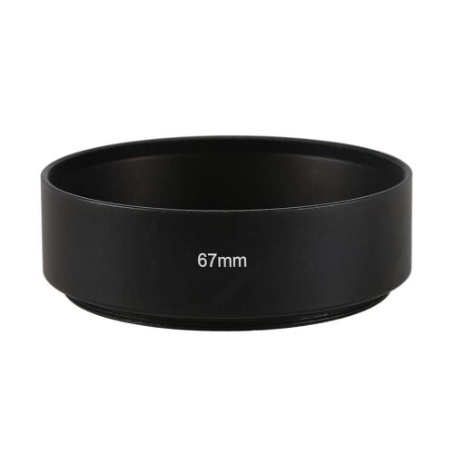 2 Pcs Mount Standard Metal Lens Hood pour -52mm 67mm