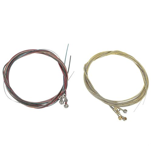 2 Ensembles De 6 Cordes De Guitare Cordes En Acier De Remplacement Pour Guitare Acoustique Outil De Changement De Guitare