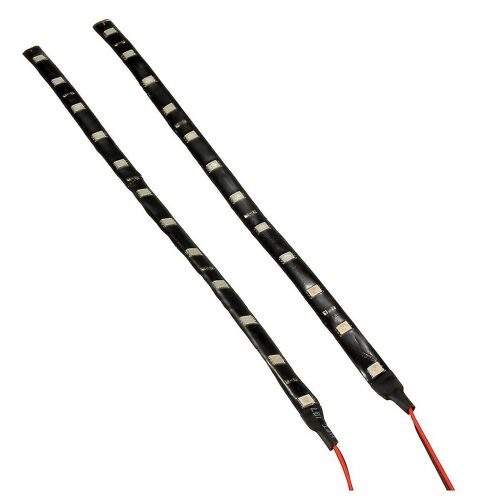 2 * 5050 Smd 12 Led Ip65 Imperméable À L'eau Bande Flexible Lumière 12v 3w Pour La Voiture Accueil 30cm Rouge