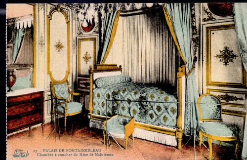 Carte Postale Du Palais De Fontainebleau (Seine Et Marne) Chambre À Coucher De Madame De Maintenon (Réf.27)