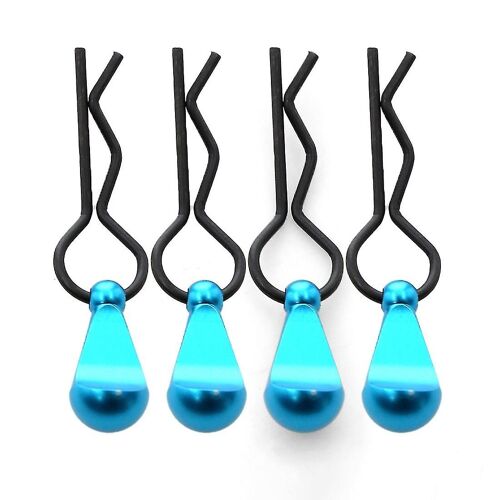4pcs Métal Corps Clip Retainer Shell Fixed Buckle Lock Pour 1/5 1/6 1/7 1/8 Rc Voitures Mises À Niveau Pièces Acc