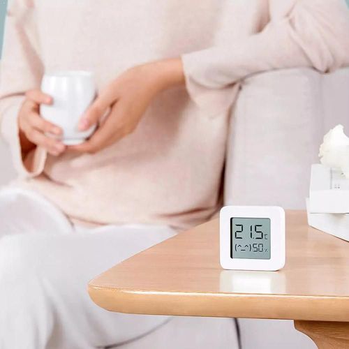 Thermomètre Hygromètre 2 Smart Bt Lcd Écran Numérique Température Humidité Bluetooth Mètre Mijia Fournitures Capteur Humidité O5k5