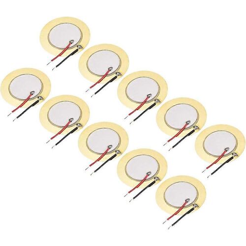 10 Pcs Disques Piezo 35mm Acoustique Pickup Transducteur Microphone Trigger Buzzer Drum Guitar