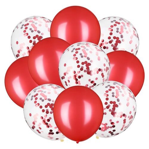 10pcs / set 12inch Latex Balloons Home Party Confetti Sequins Balloon Gonflable