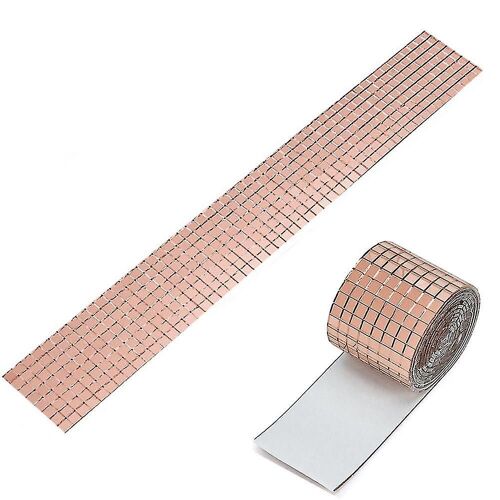 Auto-Adhésif Mosaïque Verre Mur Autocollants 3d Fond Mur Miroir Décoration Patch Créatif Handmade Bricolage Treillis Lens Autocollants 2pcs